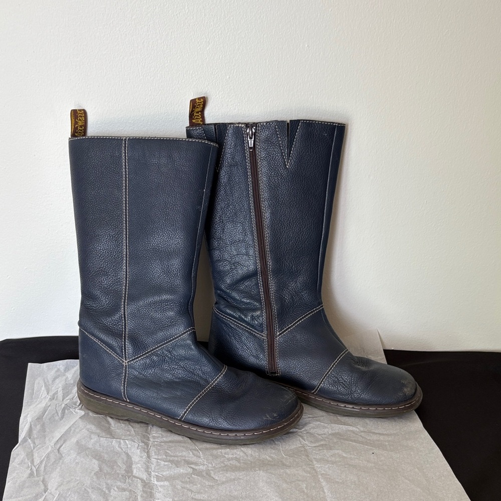 Dr. Martens Navy Ankle Boots